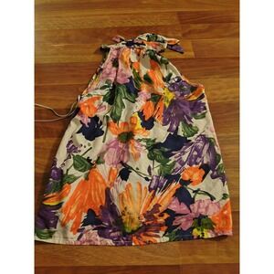 J Crew Size 6 Sleeveless Floral Blouse